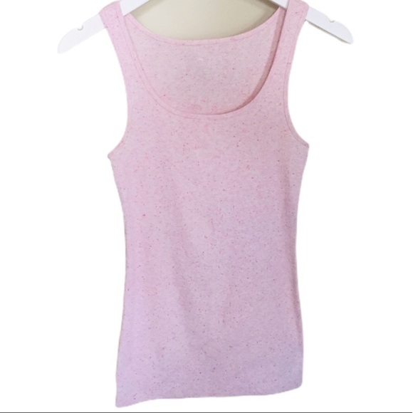 GAP Space Dye Tank/Top With Scoop Neck Blush Pink Size Small - Picture 3 of 11